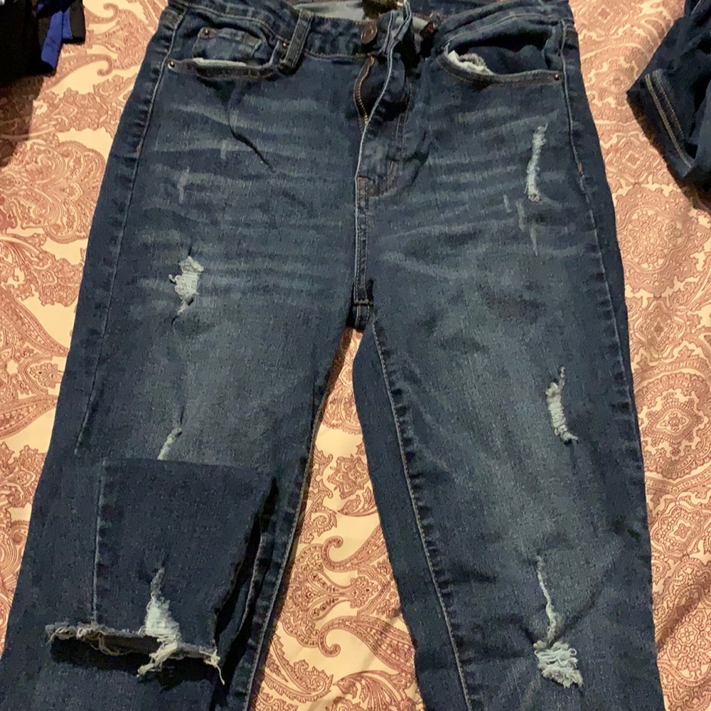 Cropped skinny jeans!